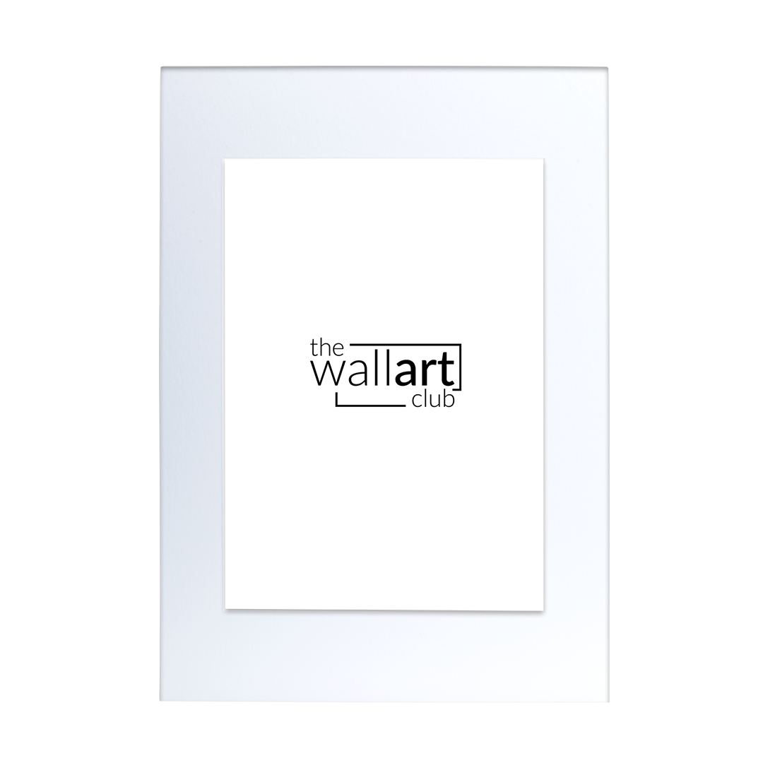 A2 White thick mount to fit A2 frame (for A3 print)