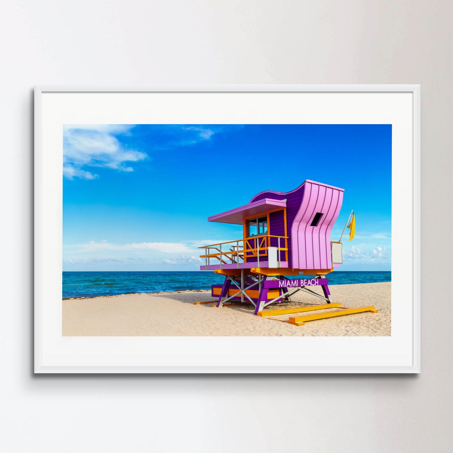 Lifeguard tower in Miami Beach