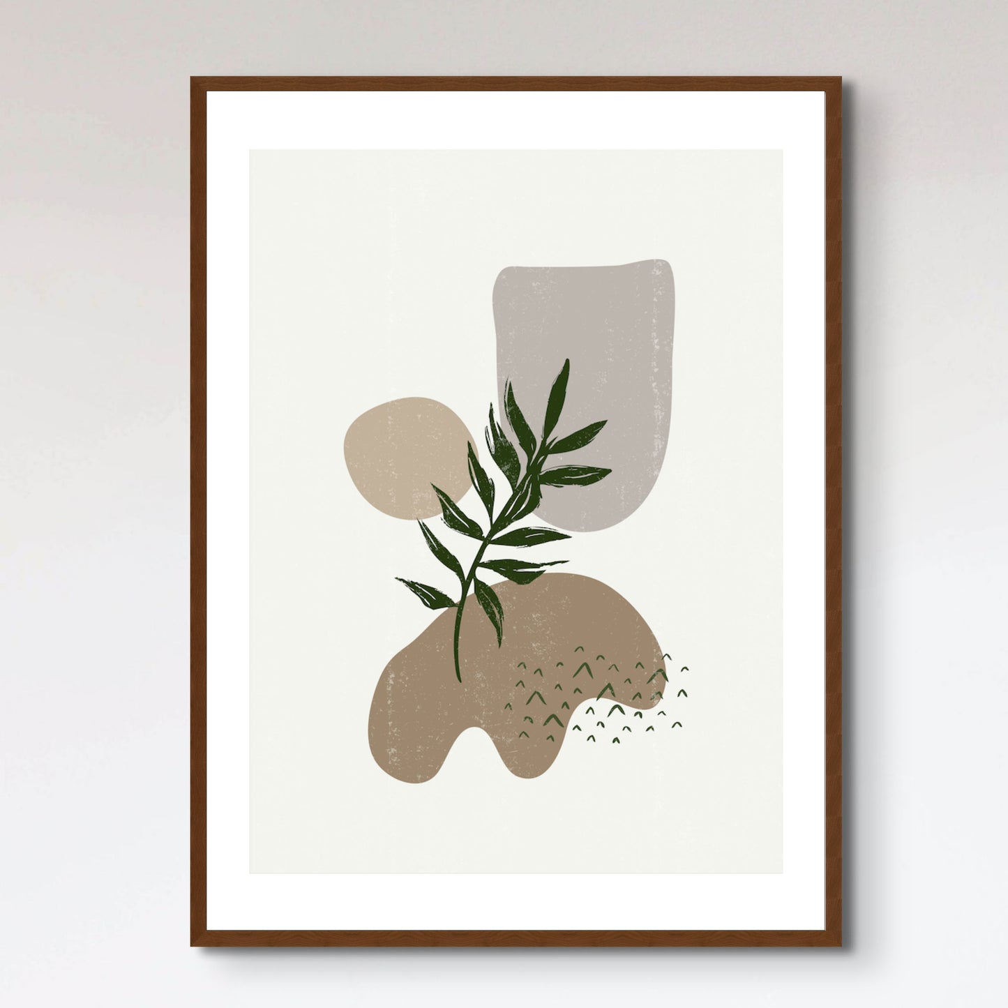 Botanical vintage print boho minimalist wall art