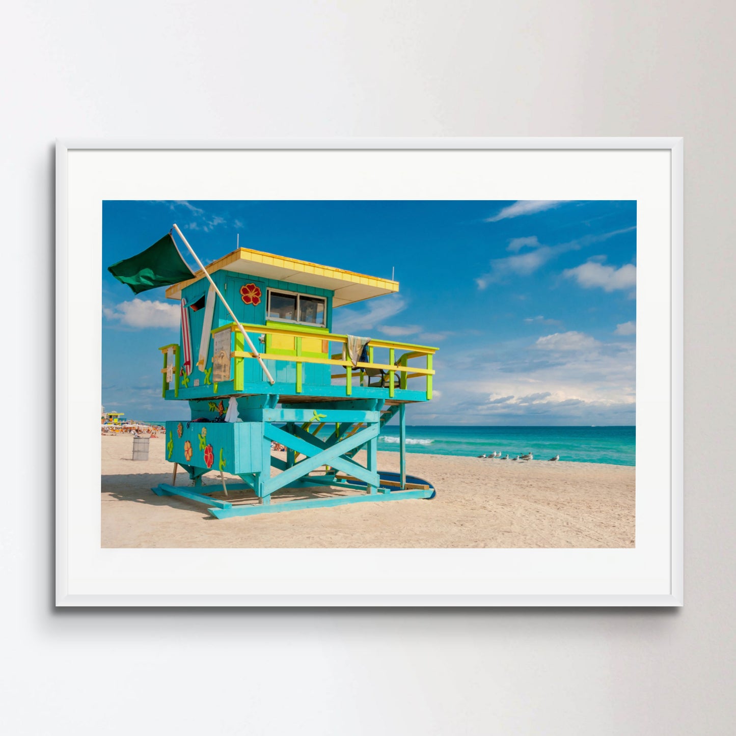 Lifeguard Tower in South Beach, Miami Beach, Florida