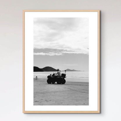 Quadricycle on the beach