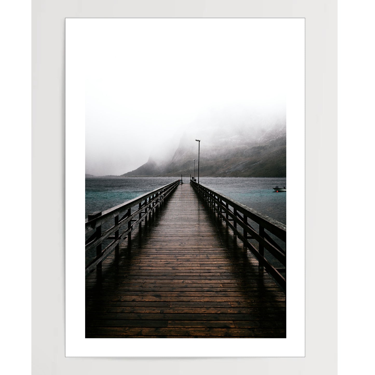 Wooden boat jetty