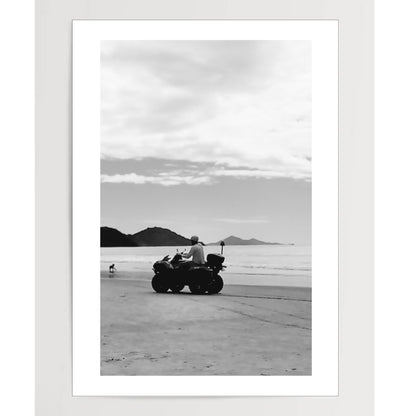 Quadricycle on the beach