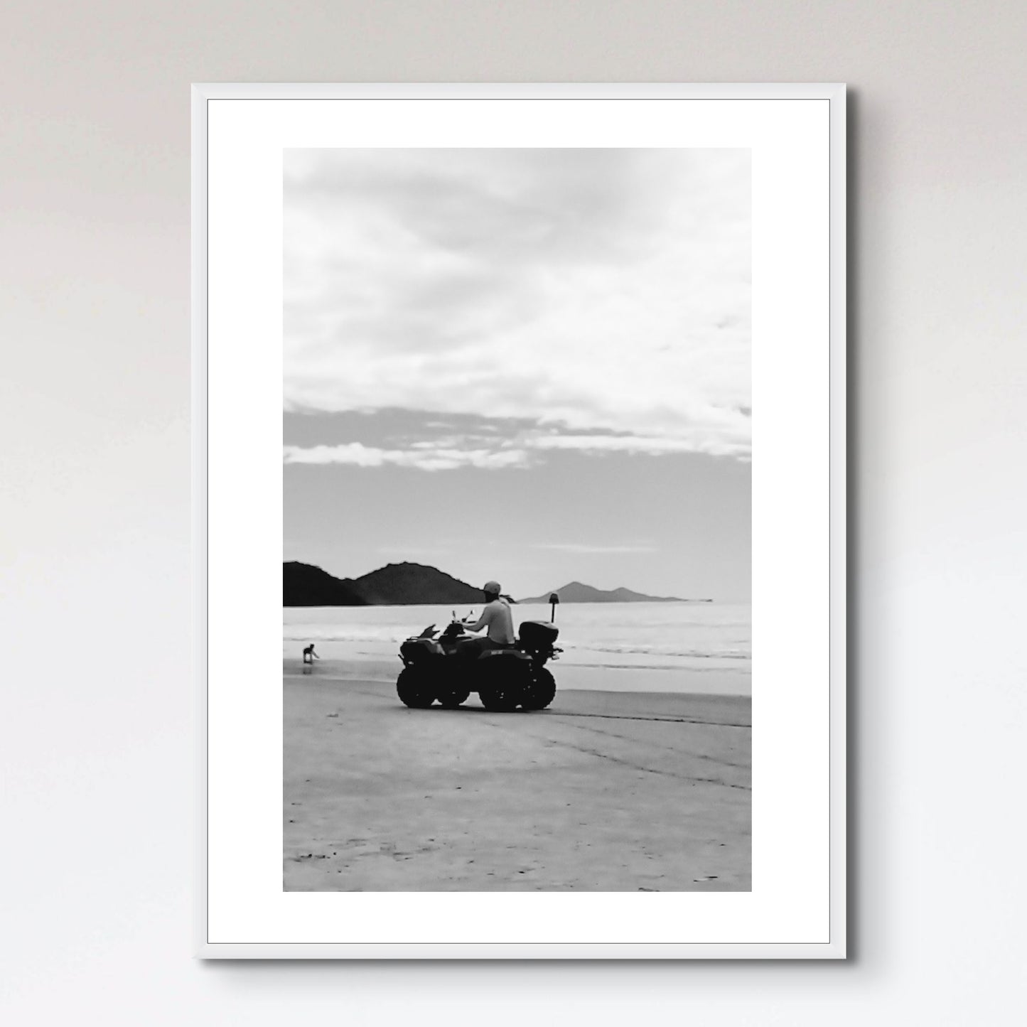 Quadricycle on the beach