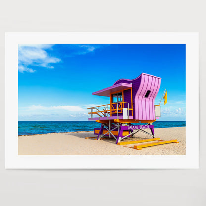 Lifeguard tower in Miami Beach