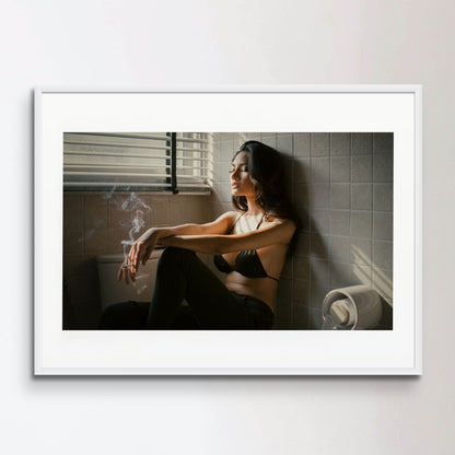 Bathroom Smoking Poster