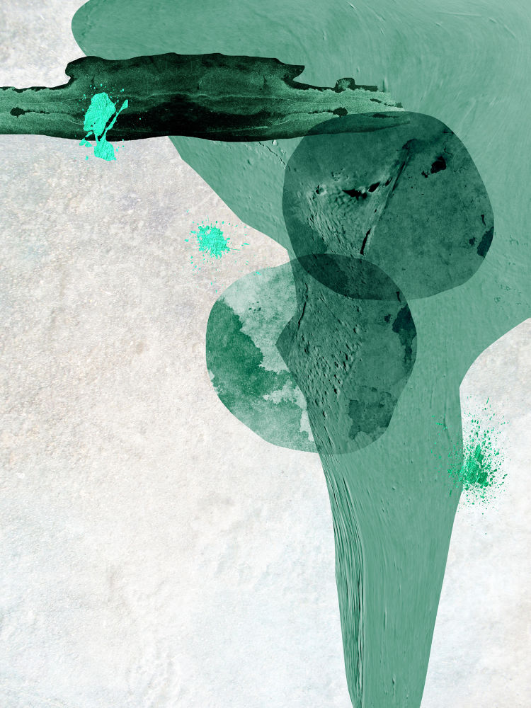 Scandi Minimalist Abstract TEAL