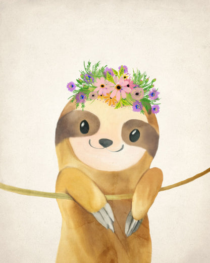 Floral Sloth 1