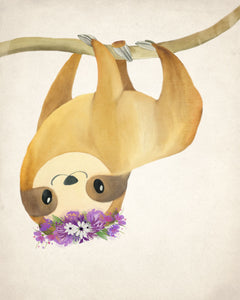 Floral Sloth 2