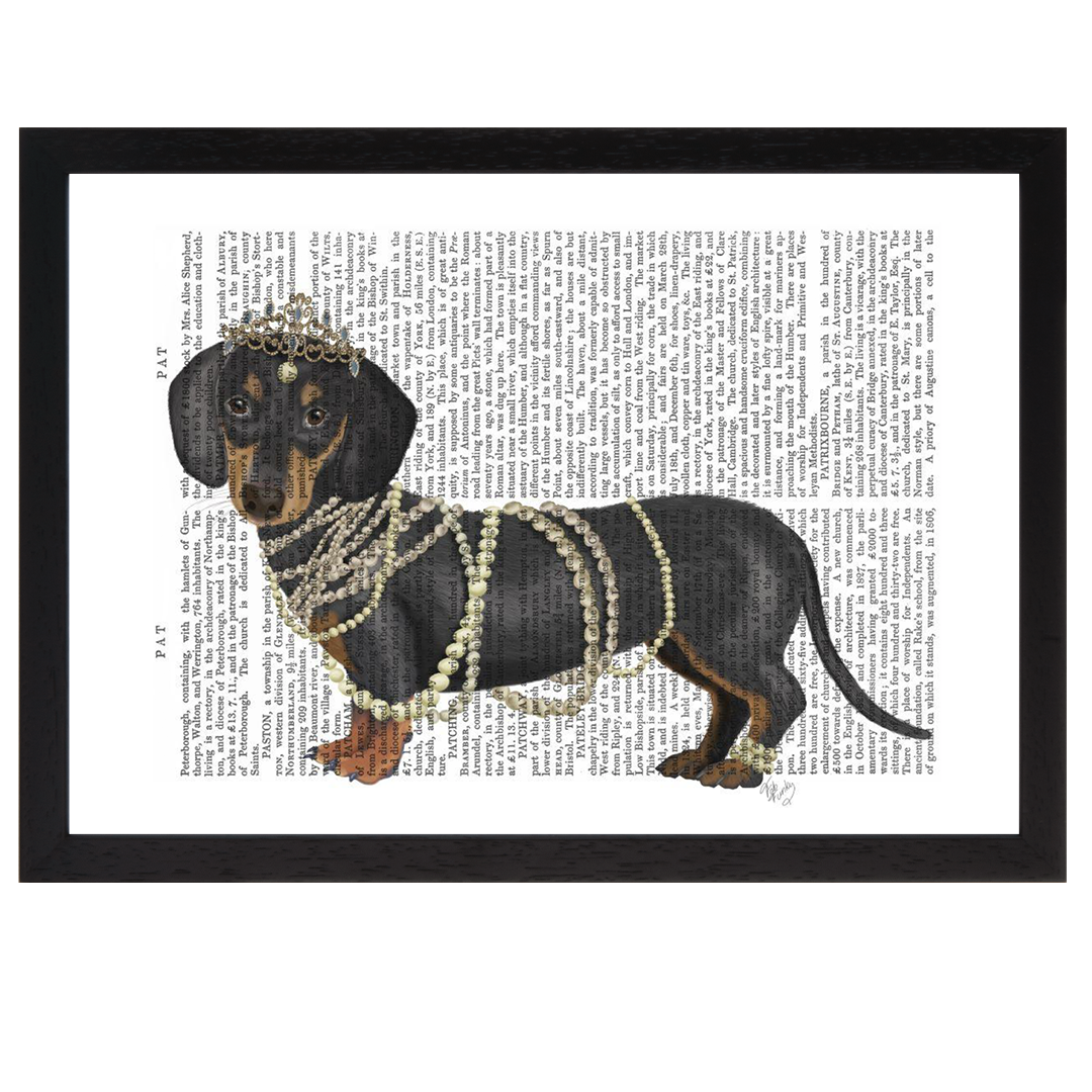 Dachshund and Pearls