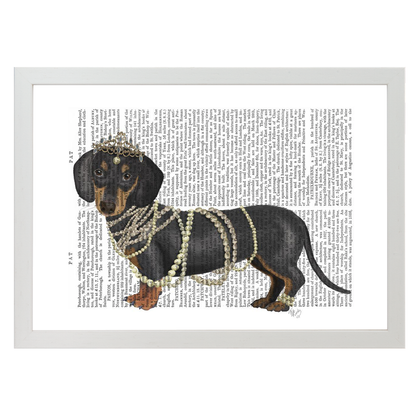 Dachshund and Pearls