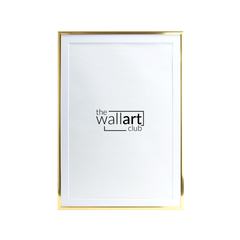 Thin Gold frame with thin white mount