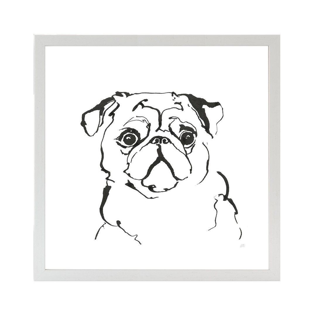 Line Dog Pug I