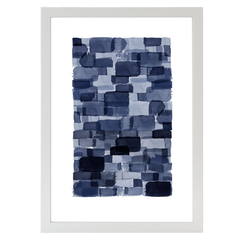 Navy Blue Watercolor Block