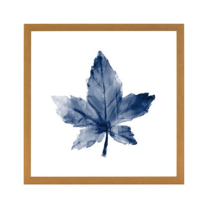 Navy Leaf Print 1