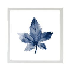 Navy Leaf Print 1