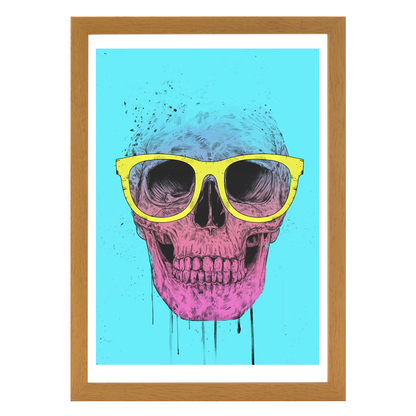 Pop Art Skull With Glasses