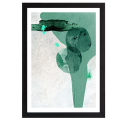 Scandi Minimalist Abstract TEAL