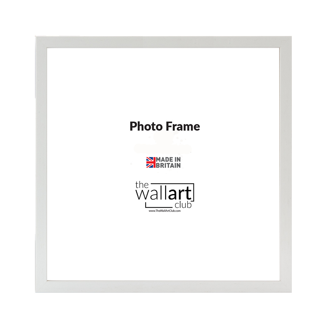 White wooden square frame gallery wall bundle - 6 frames