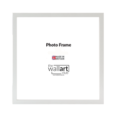 White wooden square frame gallery wall bundle - 6 frames