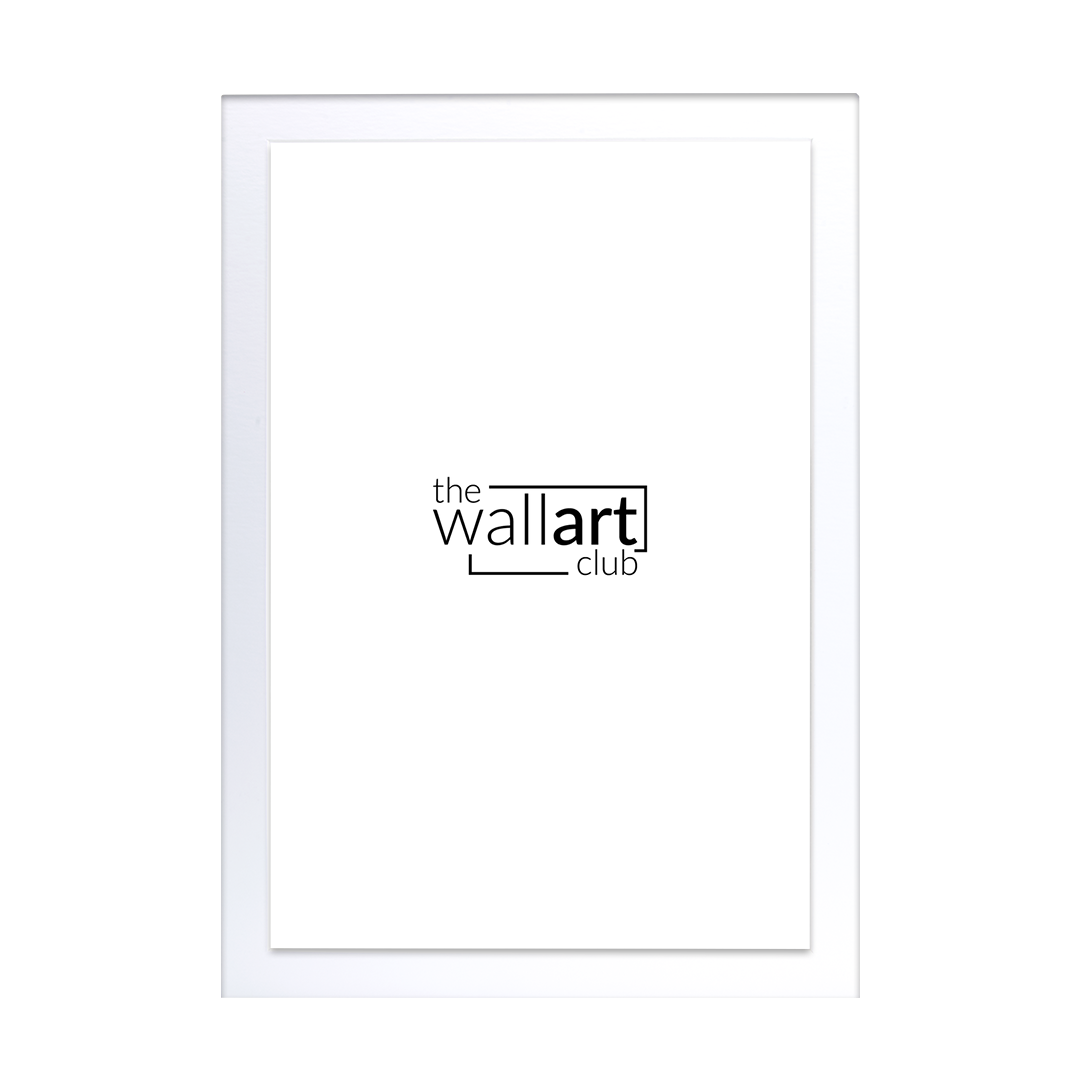 A4 White thin mount to fit A4 frame (for A4 print)