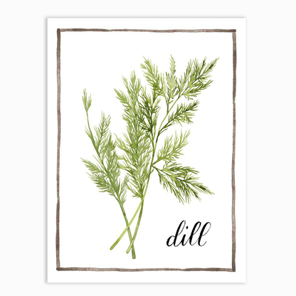 Watercolor Herbs III