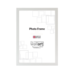 4 Piece White Wooden Picture Frame Set, 1 x A3 frame, 2 x A4 frames & 1 x A5 frame