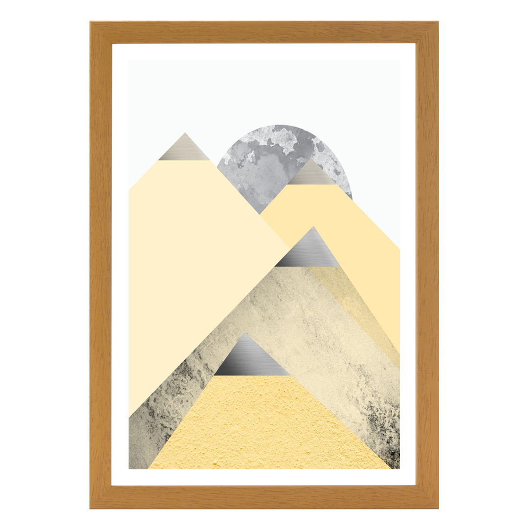 Yellow and Grey Mountains 2