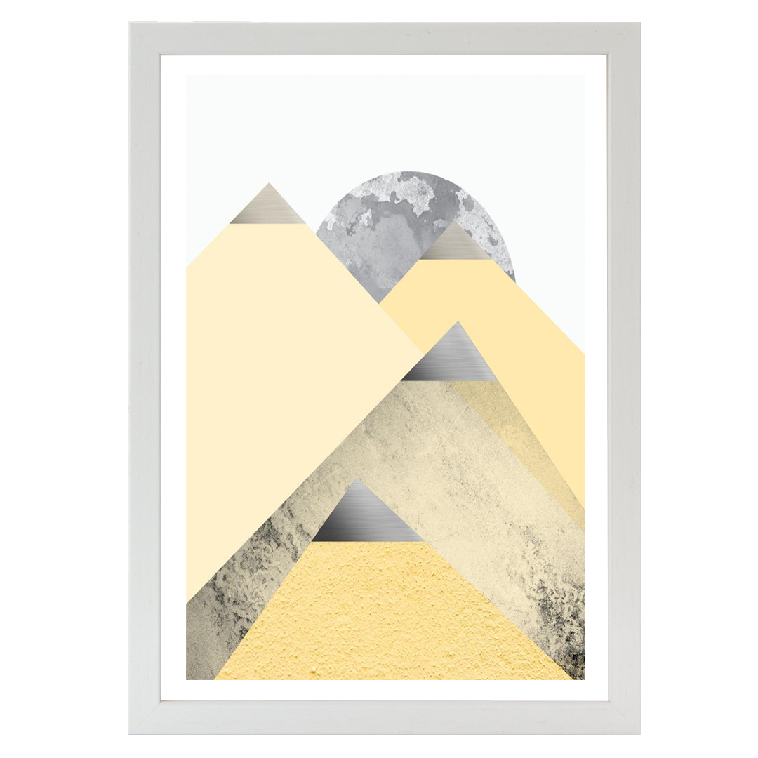 Yellow and Grey Mountains 2