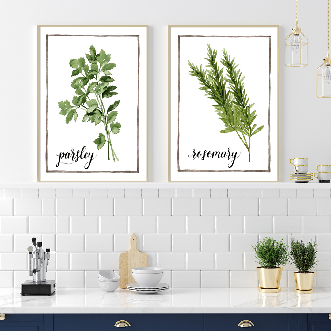 Watercolor Herbs V