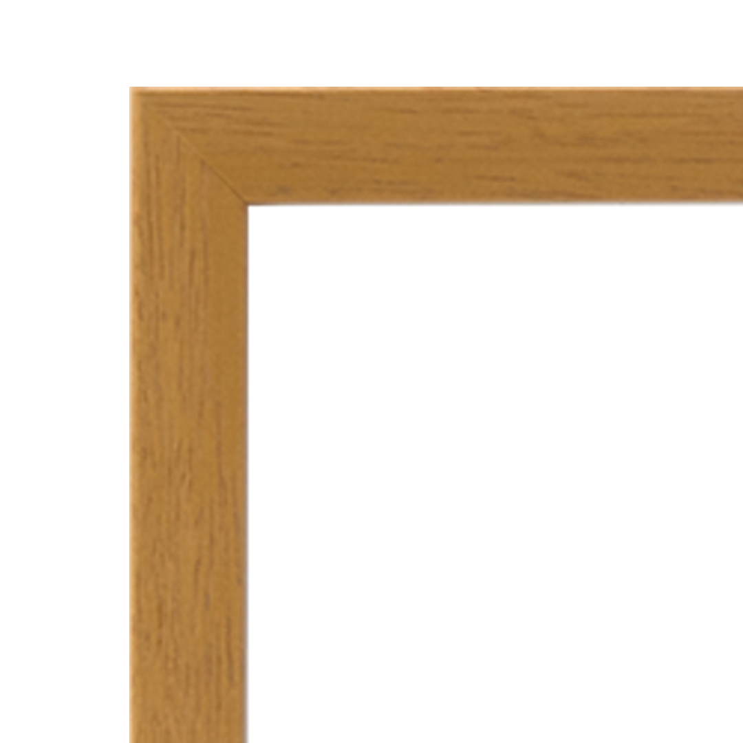 Oak wooden square frame gallery wall bundle - 6 frames