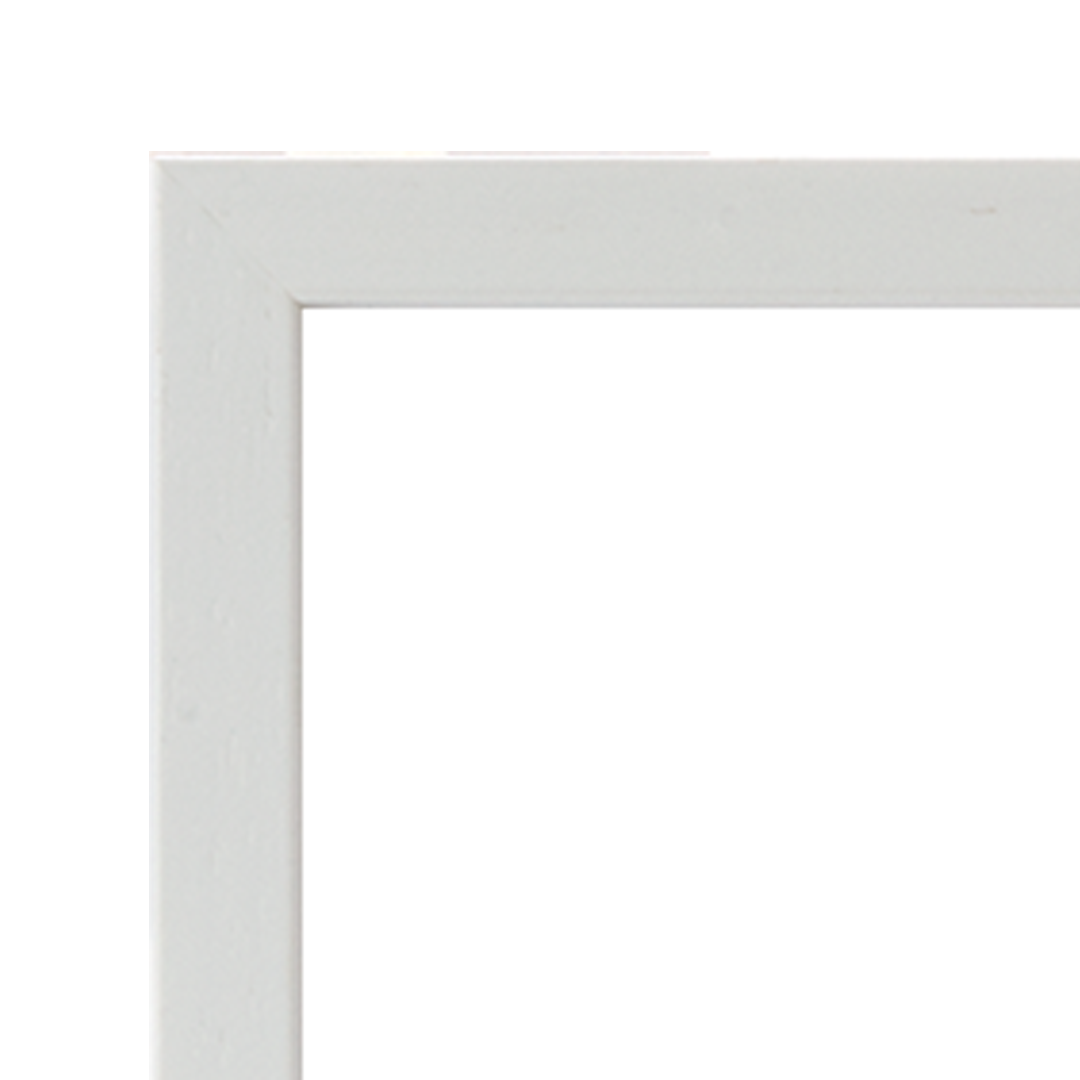 8 Piece White Wooden Picture Frame Set, 2x A2, 4 x A3 frame, 2 x A4 frames & 1 x A5 frame